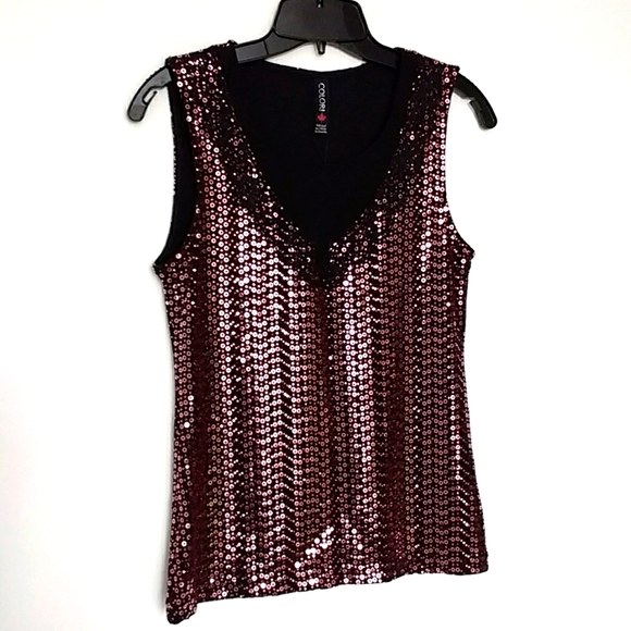 Colori Tops - Sequined Sleeveless Top size small